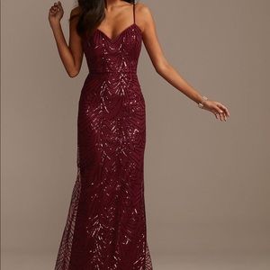 Sequin Maxi Brides Maid/Formal Dress
